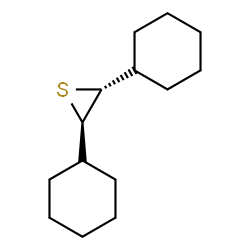 ChemSpider 2D Image | (2R,3R)-2,3-Dicyclohexylthiirane | C14H24S