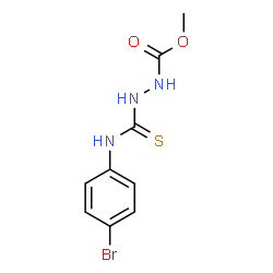 ChemSpider 2D Image | Methyl 2-[(4-bromophenyl)carbamothioyl]hydrazinecarboxylate | C9H10BrN3O2S