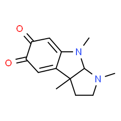 ChemSpider 2D Image | 1,3a,8-Trimethyl-1,2,3,3a,8,8a-hexahydropyrrolo[2,3-b]indole-5,6-dione | C13H16N2O2