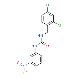 ChemSpider 2D Image | 1-(2,4-Dichlorobenzyl)-3-(3-nitrophenyl)urea | C14H11Cl2N3O3