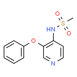 ChemSpider 2D Image | N-(3-Phenoxy-4-pyridinyl)methanesulfonamide | C12H12N2O3S