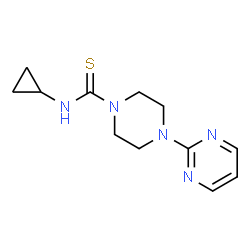 ChemSpider 2D Image | N-cyclopropyl-4-pyrimidin-2-ylpiperazine-1-carbothioamide | C12H17N5S