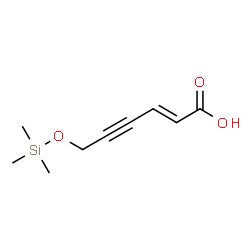 ChemSpider 2D Image | (2E)-6-[(Trimethylsilyl)oxy]-2-hexen-4-ynoic acid | C9H14O3Si