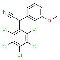ChemSpider 2D Image | (3-Methoxyphenyl)(pentachlorophenyl)acetonitrile | C15H8Cl5NO