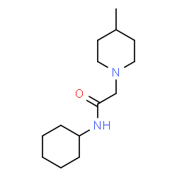 ChemSpider 2D Image | N-Cyclohexyl-2-(4-methyl-1-piperidinyl)acetamide | C14H26N2O