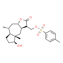ChemSpider 2D Image | [(3aR,4aS,5S,7aS,8R,9aS)-5-Hydroxy-4a,8-dimethyl-2-oxododecahydroazuleno[6,5-b]furan-3-yl]methyl 4-methylbenzenesulfonate | C22H30O6S