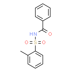 ChemSpider 2D Image | N-[(2-Methylphenyl)sulfonyl]benzamide | C14H13NO3S