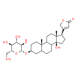 ChemSpider 2D Image | (3beta,8xi,9xi)-3-(beta-D-Glucopyranosyloxy)-14-hydroxycard-20(22)-enolide | C29H44O9