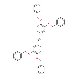 ChemSpider 2D Image | 1,1'-[(E)-1,2-Ethenediyl]bis[3,4-bis(benzyloxy)benzene] | C42H36O4