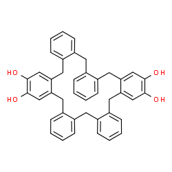 ChemSpider 2D Image | 5,10,15,20,25,30-Hexahydrohexabenzo[a,d,g,j,m,p][18]annulene-2,3,17,18-tetrol | C42H36O4