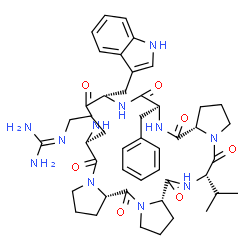 ChemSpider 2D Image | hymenamide A | C46H61N11O7