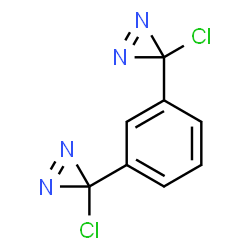 ChemSpider 2D Image | 3,3'-(1,3-Phenylene)bis(3-chloro-3H-diazirene) | C8H4Cl2N4