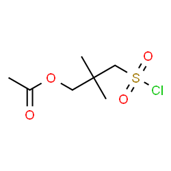 ChemSpider 2D Image | 3-(Chlorosulfonyl)-2,2-dimethylpropyl acetate | C7H13ClO4S