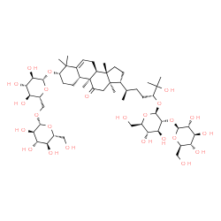 ChemSpider 2D Image | (1S,4R,9beta,24R)-1-{[6-O-(beta-D-Glucopyranosyl)-beta-D-glucopyranosyl]oxy}-25-hydroxy-9,10,14-trimethyl-11-oxo-4,9-cyclo-9,10-secocholest-5-en-24-yl 2-O-beta-D-glucopyranosyl-beta-D-glucopyranoside | C54H90O24