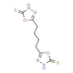ChemSpider 2D Image | 5,5'-(1,4-Butanediyl)bis(1,3,4-oxadiazole-2(3H)-thione) | C8H10N4O2S2