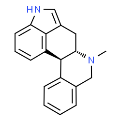 ChemSpider 2D Image | (6aS,12bS)-7-Methyl-4,6,6a,7,8,12b-hexahydroindolo[4,3-ab]phenanthridine | C19H18N2