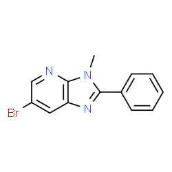 ChemSpider 2D Image | 6-Bromo-3-methyl-2-phenyl-3H-imidazo[4,5-b]pyridine | C13H10BrN3