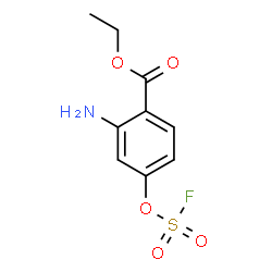 ChemSpider 2D Image | Ethyl 2-amino-4-[(fluorosulfonyl)oxy]benzoate | C9H10FNO5S