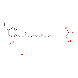 ChemSpider 2D Image | N-(2,4-Dimethoxybenzyl)-3-ethoxy-1-propanamine ethanedioate hydrate (1:1:1) | C16H27NO8