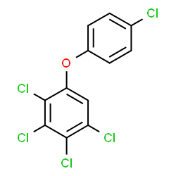 ChemSpider 2D Image | 2,3,4,4',5-PENTACHLORODIPHENYL ETHER | C12H5Cl5O