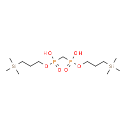 ChemSpider 2D Image | Bis[3-(trimethylsilyl)propyl] methylenebis[hydrogen (phosphonate)] | C13H34O6P2Si2