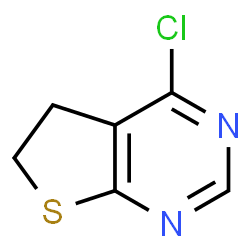 ChemSpider 2D Image | 4-Chloro-5,6-dihydrothieno[2,3-d]pyrimidine | C6H5ClN2S