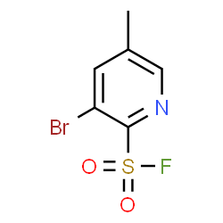 ChemSpider 2D Image | 3-Bromo-5-methyl-2-pyridinesulfonyl fluoride | C6H5BrFNO2S
