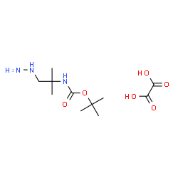 ChemSpider 2D Image | 2-Methyl-2-propanyl (1-hydrazino-2-methyl-2-propanyl)carbamate ethanedioate (1:1) | C11H23N3O6