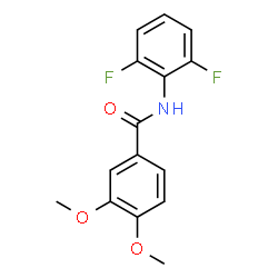 ChemSpider 2D Image | N-(2,6-Difluorophenyl)-3,4-dimethoxybenzamide | C15H13F2NO3