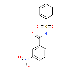 ChemSpider 2D Image | 3-Nitro-N-(phenylsulfonyl)benzamide | C13H10N2O5S