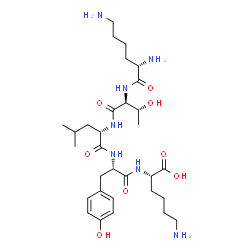 ChemSpider 2D Image | L-Lysyl-L-threonyl-L-leucyl-L-tyrosyl-L-lysine | C31H53N7O8