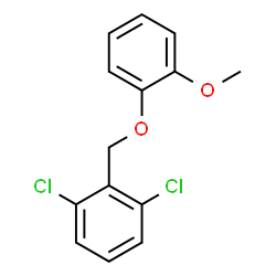 ChemSpider 2D Image | 1,3-Dichloro-2-[(2-methoxyphenoxy)methyl]benzene | C14H12Cl2O2