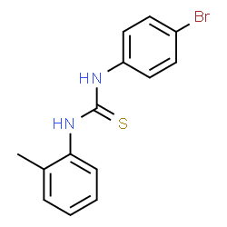 ChemSpider 2D Image | 1-(4-Bromophenyl)-3-(2-methylphenyl)thiourea | C14H13BrN2S