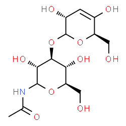 ChemSpider 2D Image | N-Acetyl-3-O-(3-deoxy-D-erythro-hex-3-enopyranosyl)-D-glucopyranosylamine | C14H23NO10