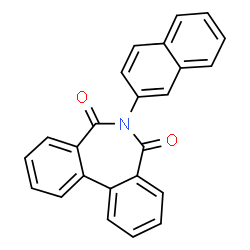 ChemSpider 2D Image | 6-(2-Naphthyl)-5H-dibenzo[c,e]azepine-5,7(6H)-dione | C24H15NO2