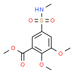 ChemSpider 2D Image | Methyl 2,3-dimethoxy-5-(methylsulfamoyl)benzoate | C11H15NO6S