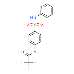 ChemSpider 2D Image | 2,2,2-Trifluoro-N-[4-(2-pyridinylsulfamoyl)phenyl]acetamide | C13H10F3N3O3S