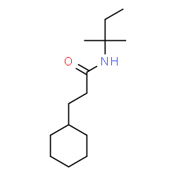 ChemSpider 2D Image | 3-Cyclohexyl-N-(2-methyl-2-butanyl)propanamide | C14H27NO