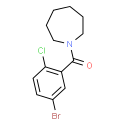 ChemSpider 2D Image | 1-Azepanyl(5-bromo-2-chlorophenyl)methanone | C13H15BrClNO