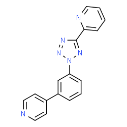 ChemSpider 2D Image | 2-{2-[3-(4-Pyridinyl)phenyl]-2H-tetrazol-5-yl}pyridine | C17H12N6