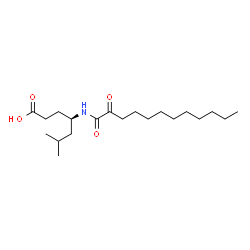 ChemSpider 2D Image | (4R)-6-Methyl-4-[(2-oxododecanoyl)amino]heptanoic acid | C20H37NO4