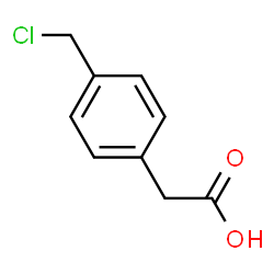 ChemSpider 2D Image | 4-(Chloromethyl)phenylacetic acid | C9H9ClO2