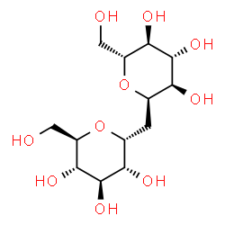 ChemSpider 2D Image | (2R,3R,4R,5S,6R,2'R,3'R,4'R,5'S,6'R)-2,2'-Methylenebis[6-(hydroxymethyl)tetrahydro-2H-pyran-3,4,5-triol] | C13H24O10