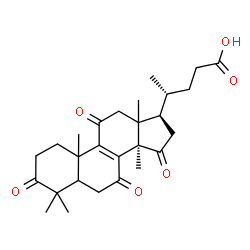 ChemSpider 2D Image | (10xi,13xi)-4,4,14-Trimethyl-3,7,11,15-tetraoxochol-8-en-24-oic acid | C27H36O6