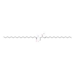 ChemSpider 2D Image | N-[(3R,4E)-1-Hydroxy-3-methoxy-4-octadecen-2-yl]octadecanamide | C37H73NO3