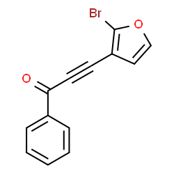 ChemSpider 2D Image | 3-(2-Bromo-3-furyl)-1-phenyl-2-propyn-1-one | C13H7BrO2