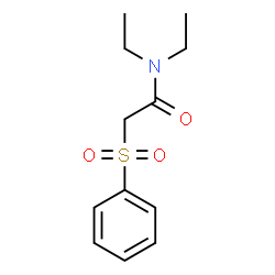 ChemSpider 2D Image | N,N-Diethyl-2-(phenylsulfonyl)acetamide | C12H17NO3S