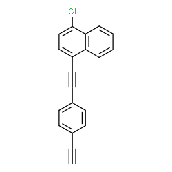 ChemSpider 2D Image | 1-Chloro-4-[(4-ethynylphenyl)ethynyl]naphthalene | C20H11Cl