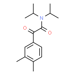 ChemSpider 2D Image | 2-(3,4-Dimethylphenyl)-N,N-diisopropyl-2-oxoacetamide | C16H23NO2