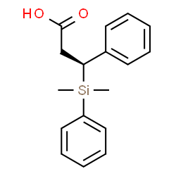 ChemSpider 2D Image | (3S)-3-[Dimethyl(phenyl)silyl]-3-phenylpropanoic acid | C17H20O2Si